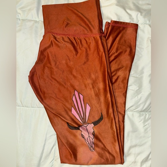 Teeki Desert Skull Copper Hot Pant Full Length Size Medium - Picture 2 of 6